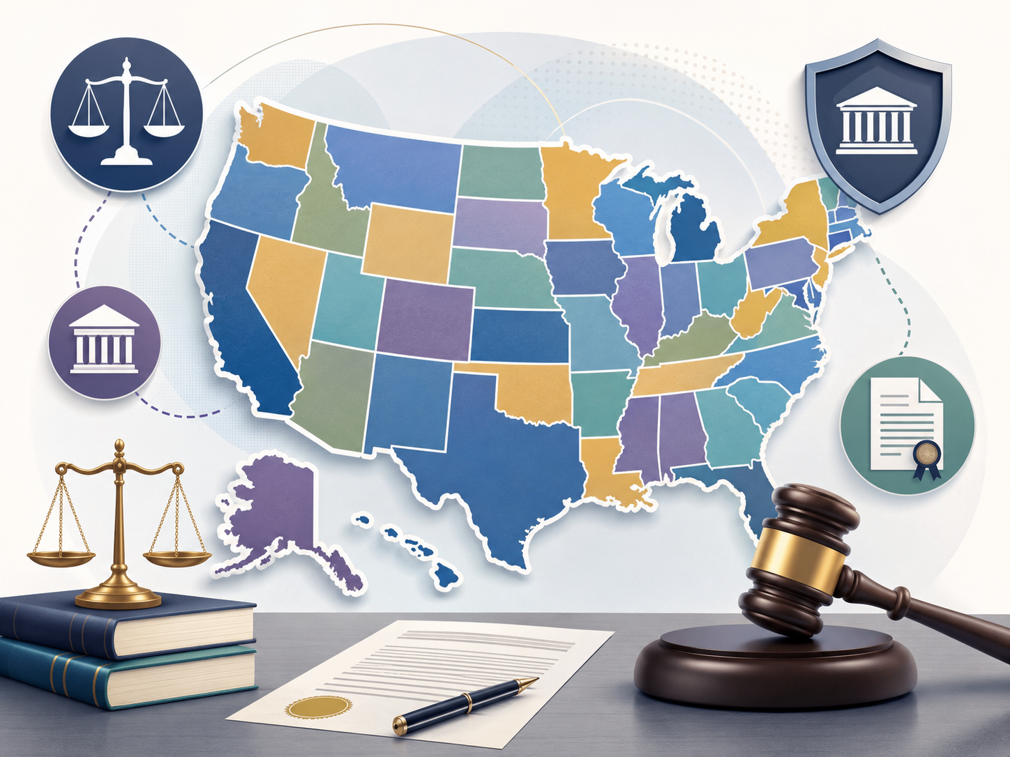 U.S. map showing how close-in-age and consent laws vary by state